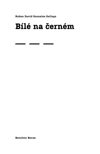 Bílé na černém